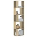 vidaXL Knižnica 5 políc dub sonoma 45x23,5x162,5 cm kompozitné drevo