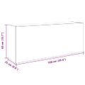 vidaXL Kúpeľňová nástenná skrinka 100x25x40 cm kompozitné drevo