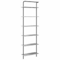 vidaXL Regál na knihy 6 úrovní 60 x 24 x 203 cm Kompozitné drevo
