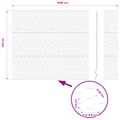 vidaXL Hexagonálny plot 1,2 x 10 m PVC Zelená