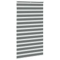 vidaXL Zebra roleta tmavošedá 120x230 cm šírka látky 115,9cm polyester