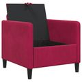 vidaXL Sofa s úložným priestorom Víno červené 72 x 78 x 87 cm