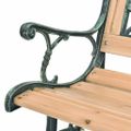 vidaXL Záhradná lavička 122 cm, drevo