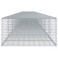 vidaXL Gabiónový kôš s krytom 1100x100x50 cm pozinkované železo