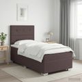 vidaXL Posteľ boxspring s matracom Tmavohnedá 80 x 200 cm Látka