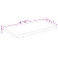 vidaXL Stolová doska živá hrana 100x40x2,5 cm masívny surový mangovník