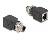 M12 Adapter A-coded 8 pin samec na RJ45 zástrčku
