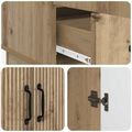 vidaXL Servírovacia skriňa Dub artisan 66 x 34,5 x 92 cm