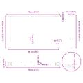 vidaXL Nohy konferenčného stolíka, prírodná oceľ, 2 ks, 70 x (42-43) cm, oceľ