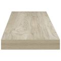 vidaXL Plávajúce nástenné police 4 ks, dubové 80x23,5x3,8 cm, MDF