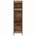 vidaXL Knižnica 40 x 30 x 155 cm Kompozitné drevo Staré drevo