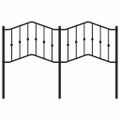 vidaXL Kovové náhradné čelo postele čierne 150 cm