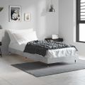 vidaXL Posteľný rám betónový sivý 75x190 cm kompozitné drevo