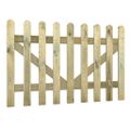 vidaXL Latkové plotové brány 2 ks 100x300 cm impregnované drevo