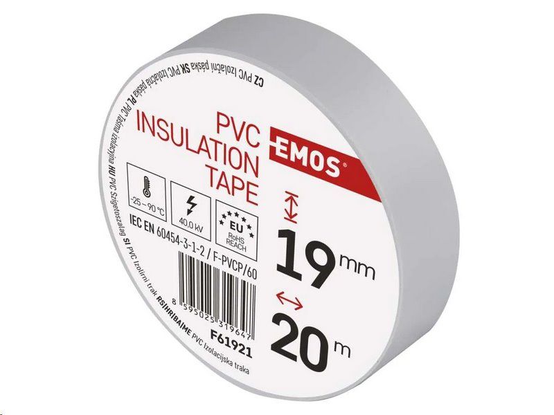 Izolačná pása PVC 19/20 biela EMOS F61921