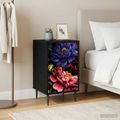 vidaXL Nočný stolík KIEL 2 ks Čierny dub 36 x 33 x 61 cm