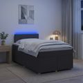 vidaXL Posteľ boxspring s matracom Tmavosivá 120 x 200 cm Látka