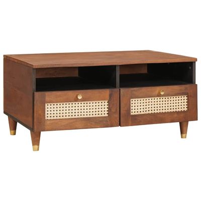 vidaXL Konferenčný stolík 80 x 54 x 40 cm Masívne mango drevo