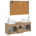 vidaXL Set kabinetov do kúpeľne 4 ks Dub artisan Kompozitné drevo