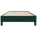 vidaXL Rám postele bez matraca Tmavo zelená 100x210 cm Zamat