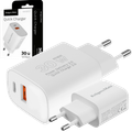 Kruger&Matz KM0855 USB A+C nabíjač 30W QUICK CHARGE