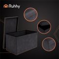 Úložný puf XXL 76x38x38cm Ruhhy 26130, šedý zamat Úložný puf XXL 76x38x38cm Ruhhy 26130, šedý samet