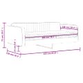 vidaXL Denná posteľ s matracom žltá 100x200 cm zamat