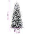 vidaXL Umelý vianočný stromček 300 LED a snehové vločky 180 cm