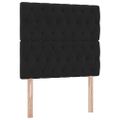 vidaXL Postel s úložným prostorem a matrací Čierna 90 x 200 cm Zamat