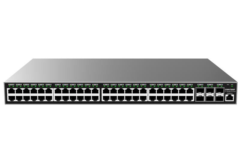Grandstream GWN7806P Sieťový prepínač Layer 2+ spravovaný PoE, 48 portov / 6 SFP+