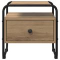 vidaXL Nočný stolík Dub artisan Kompozitné drevo