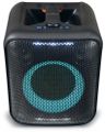NEDIS párty reproduktor/ výkon 150 W/ Bluetooth/ doba přehrávání na baterie 5 hod/ držadlo/ párty osvětlení/ ekvalizér Reproduktor, bezdrátový, 150W, na koleckách, Bluetooth, USB, LED podsvícení, ekvalizér, výdrž až 5 hodin, cerno-oranžový