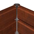 vidaXL Vyvýšený záhon Hrdzavý 480 x 40 x 24 cm corton