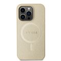 Puzdro Guess pre iPhone 15 Pro Max 6,7" GUHMP15XPSAHMCB zlaté tvrdé puzdro Saffiano MagSafe