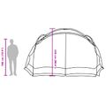vidaXL Stan s moskytiérou so strechou Azúrová modrá 434 x 434 x 230 cm