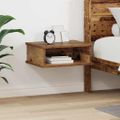 vidaXL Nočný stolík Staré drevo 40 x 31 x 15 cm Kompozitné drevo