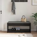 vidaXL Predsieňová lavica Čierny Dub 103 x 38 x 45 cm