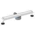 vidaXL Sprchový odtok 2 v 1 s 360° siphonom Strieborná 60 cm