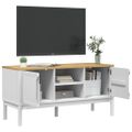 vidaXL Komoda FLORO biela 114x43x55 cm borovicový masív