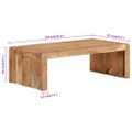 vidaXL Konferenčný stolík 110x55x35 cm akáciový masív