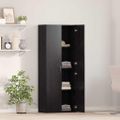vidaXL Kancelársky kabinet Čierny dub 60 x 32 x 152,5 cm