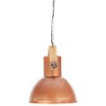 vidaXL Industriálna závesná lampa 25 W medená mangovník 42 cm okrúhla E27