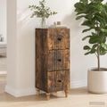 vidaXL Zásuvkový kabinet 33 x 34,5 x 90 cm Kompozitné drevo Dymový dub
