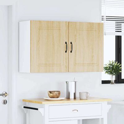 vidaXL Kuchynské nástenné skrinky 2 ks Kalmar dub sonoma, intenzívne drevo