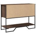 vidaXL Konzolový stolík hnedý dub 100x35x74,5 cm kompozitné drevo