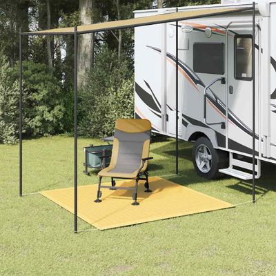 vidaXL Koberec do stanu béžový 250x250 cm HDPE