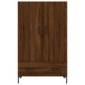 vidaXL Vysoká skrinka hnedý dub 69,5x31x115 cm kompozitné drevo