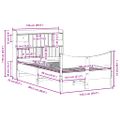 vidaXL Posteľ s matracom voskovo hnedá 120x200 cm masívna borovica