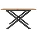 vidaXL Konferenčný stolík v tvare X 60x60x40 cm borovica a oceľ