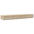 vidaXL Zásuvky pod posteľ Sonoma dub 140 x 36,5 x 16,5 cm